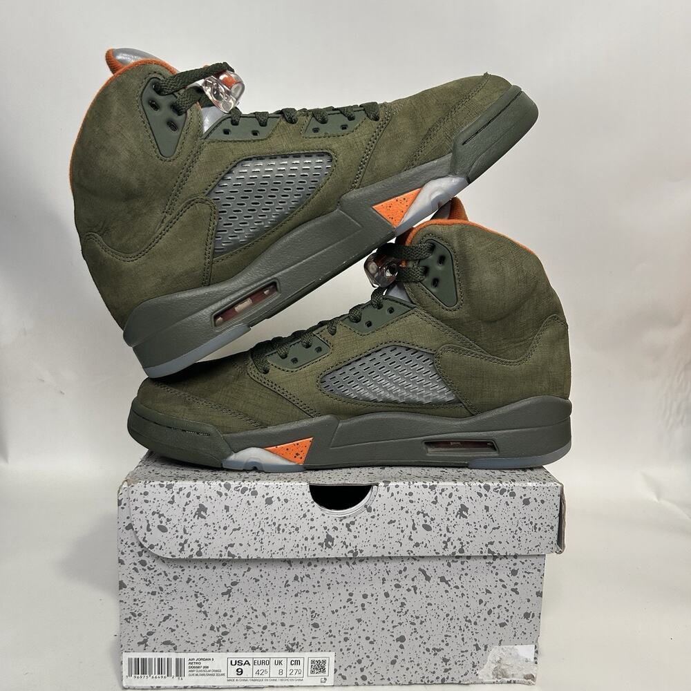 Nike Air Jordan 5 Retro SE “Olive” - Picture 3 of 10